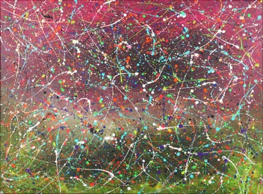 Untitled (Pink Confetti Field)