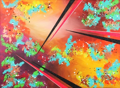 Untitled (Color Spectrum Cross)