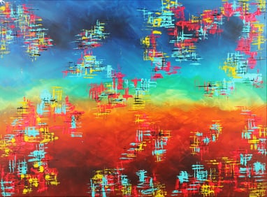 Untitled (Crimson Horizon)