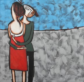 Untitled (Couple Hugging)