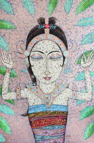 Untitled (Seated Figure with Lotus)