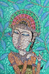 Untitled (Turquoise Bodhisattva)