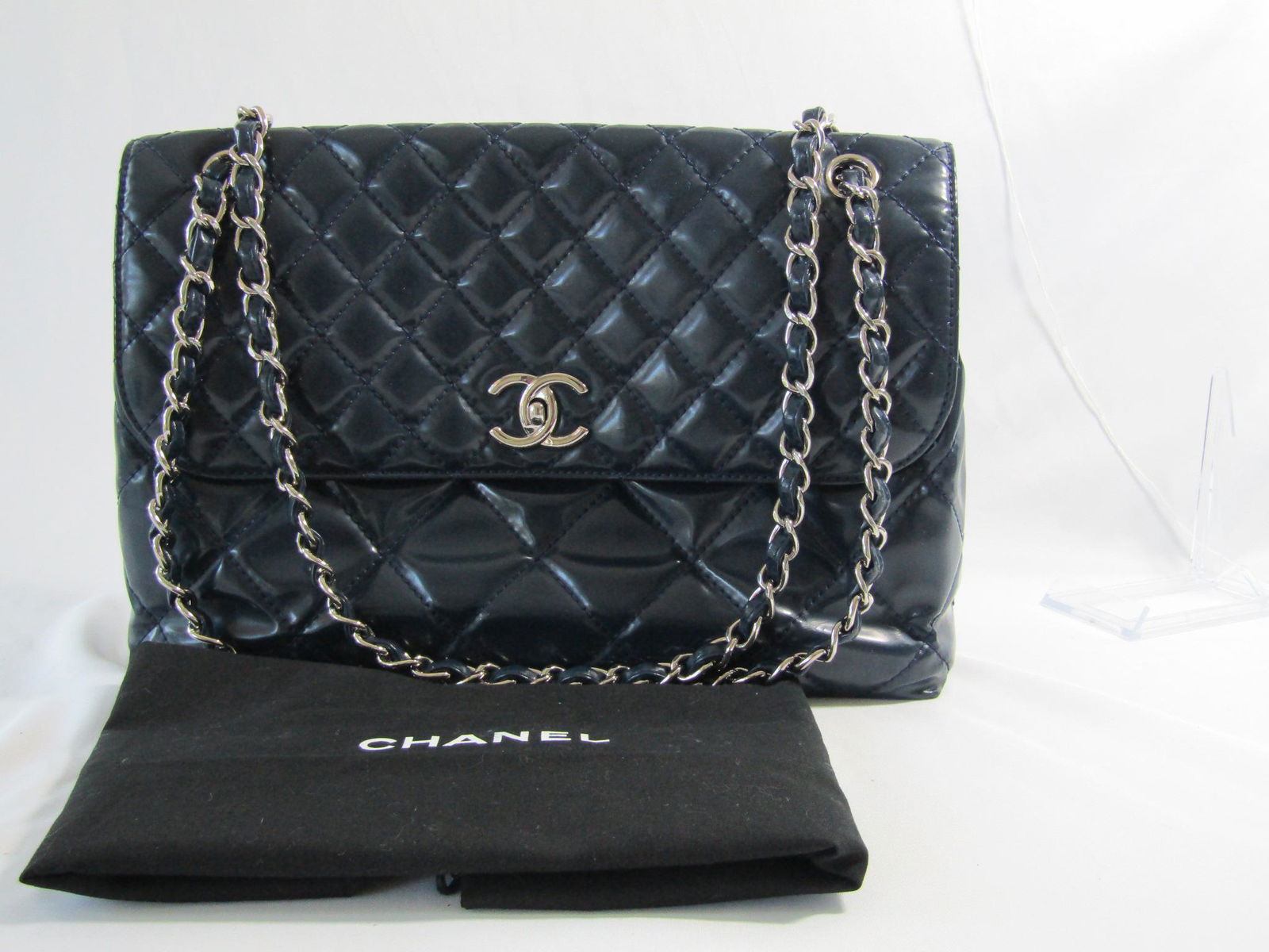 Chanel Blue Patent Quilted in The Business Flap (1 of 8)