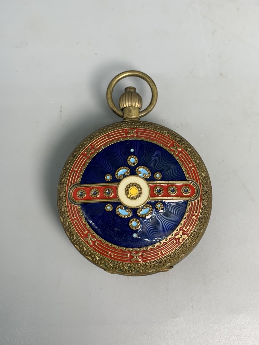 Pure Copper Mechanical Pocket Watch: Pure Copper Mechanical Pocket WatchThe single product is exquisitely carved with clear lines. historical. worth collecting