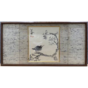 Flower and bird painting of Bada Shanren: Flower and bird painting of Bada Shanren Bada Shanren's landscape and flower-and-bird paintings all have a strong individual style and high artistic achievements, especially his simple and freehand fl