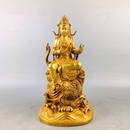 Gilt Gold Dragon Sea Guanyin