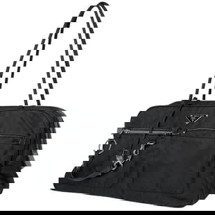 Prada Logo Plaque Shoulder Bag Tote Bag Nylon Nero (Black) Women's [Used]: Prada Logo Brand Shoulder Bag Handbag Nylon Nero (Black) Women's [Used] Because it is a second-hand product, it has not been verified and cannot be returned or exchanged Width Approximately 33 cm Heig