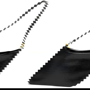 Salvatore Ferragamo Gancini shoulder bag, leather, black, women's [Pre-owned]: Salvatore Ferragamo Gancini Shoulder Bag, One Shoulder, Leather, Black, Women's [Used] Because it is a second-hand product, it has not been verified and cannot be returned or exchanged. Width Approxim