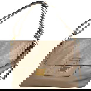 Miu Miu Logo Shoulder Bag, One Shoulder, Crossbody, Leather, Beige, Women's [Pre-owned]: Miu Miu Logo Shoulder Bag, One Shoulder, Crossbody, Leather, Beige, Women [Second-hand] Because it is a second-hand product, it is not verified and cannot be returned or exchanged Width Approximately