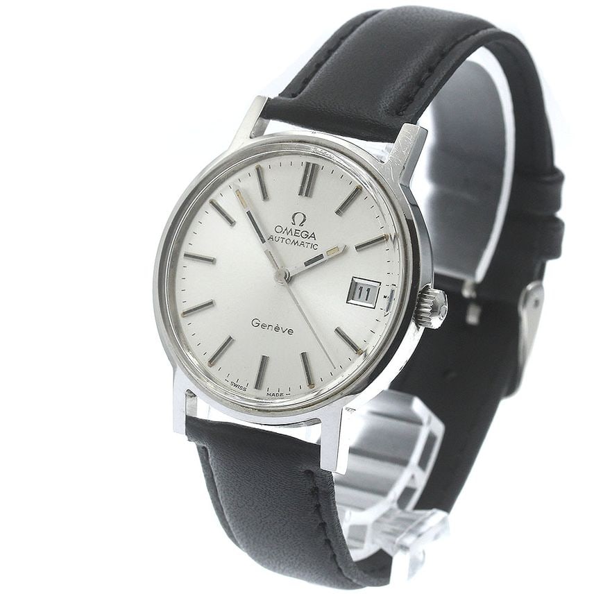 Omega Geneve 166.0163 Men's [Pre-owned]: Omega Geneve 166.0163 Men's [Used] Because it is a second-hand product, it is not verified and no returns or exchanges are accepted Product Information Model Name: Geneva Target: Men Material: SS x Le