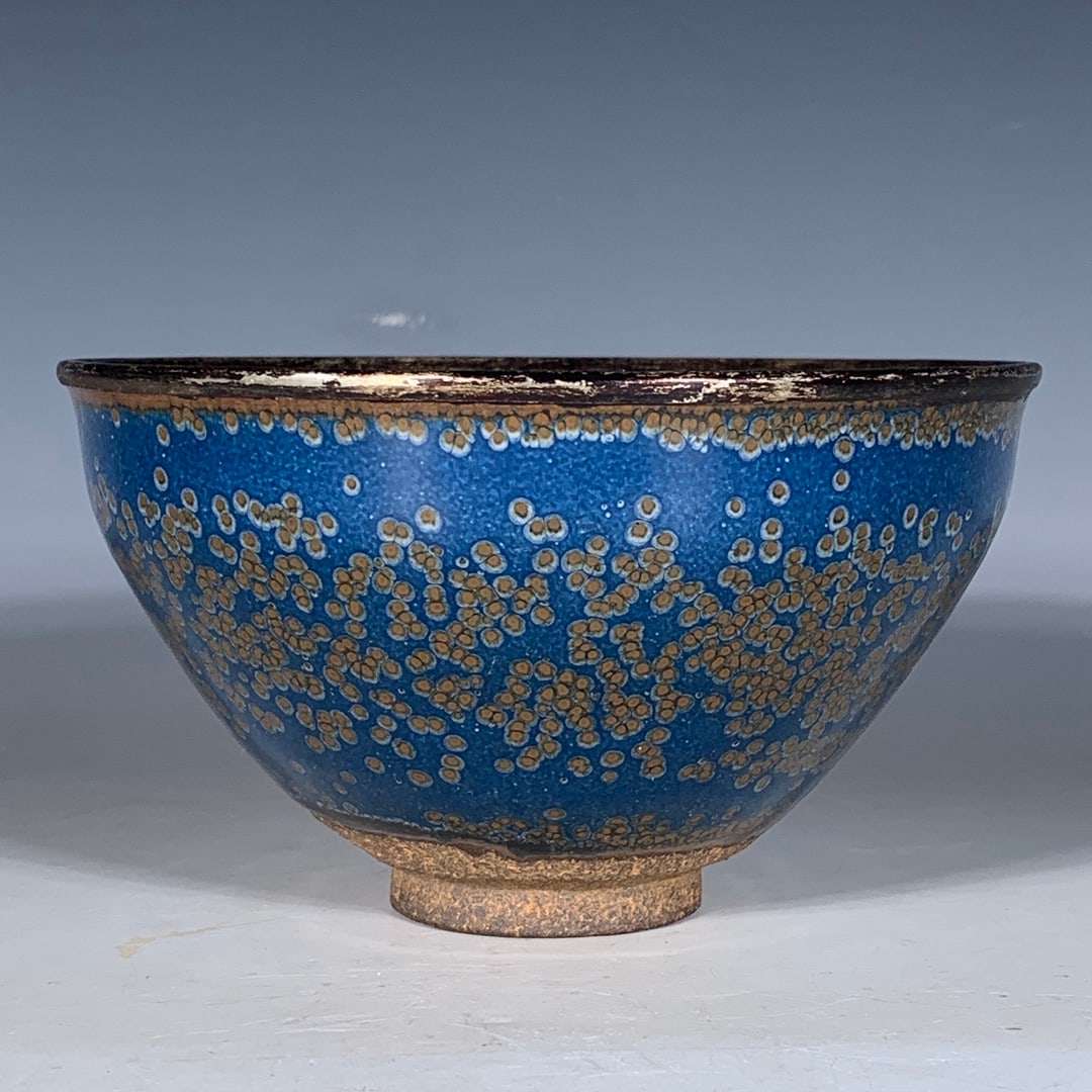 Song Dynasty Style Jian Kiln Silver-Edged Tianmo Teacup (1 of 9)