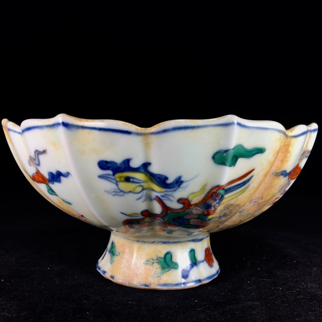 Ming Chenghua style doucai high-foot bowl (1 of 9)
