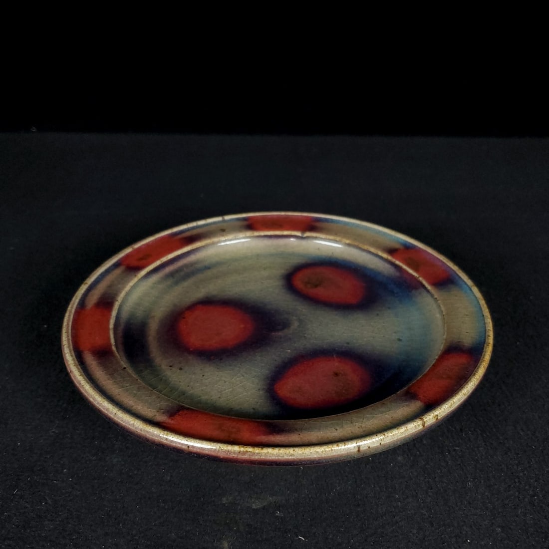 Song Dynasty Jun Kiln Glaze with Red Speckled Pattern Plate (1 of 9)