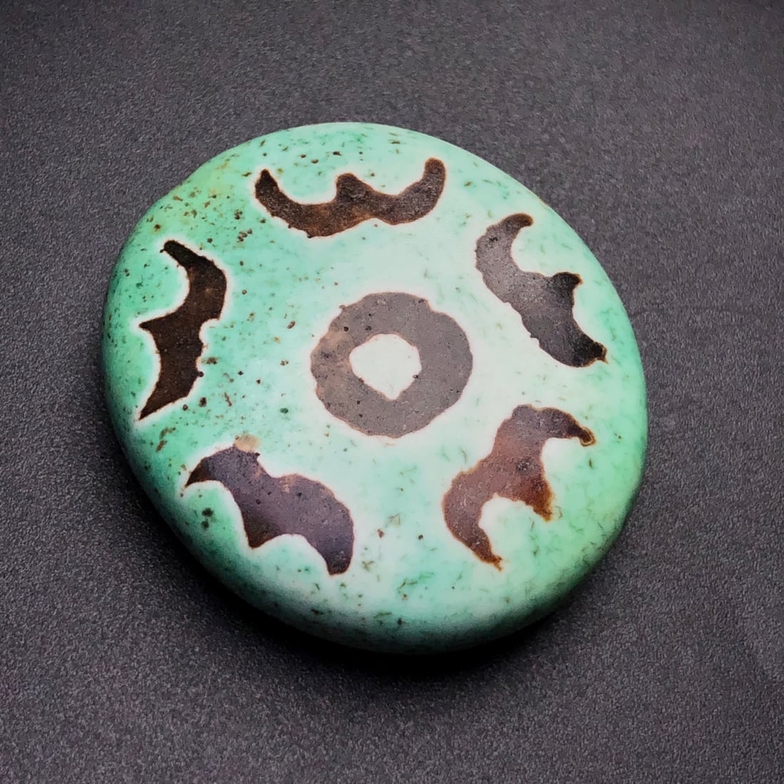 Five Blessing Dzi Bead Amulet (1 of 9)