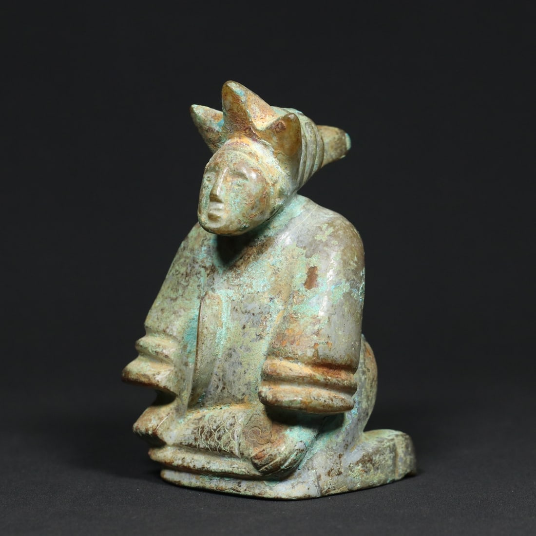 Old Hetian jade, jade figurine. (1 of 9)