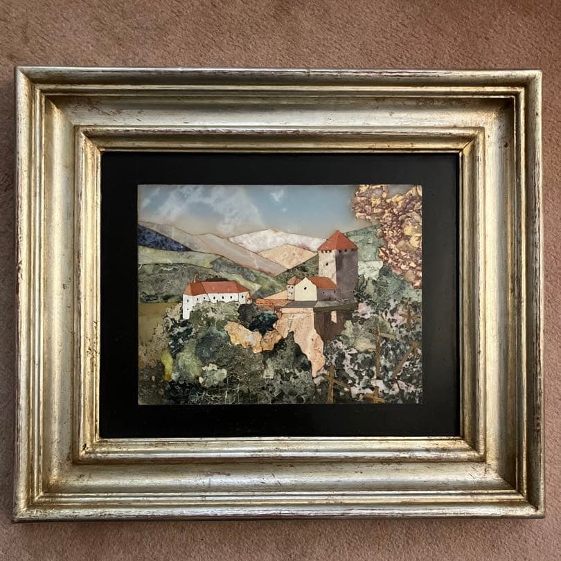 Authentic Italian Pietra Dura Mosaic Artwork – Signed C. Vannini – Framed (1 of 12)
