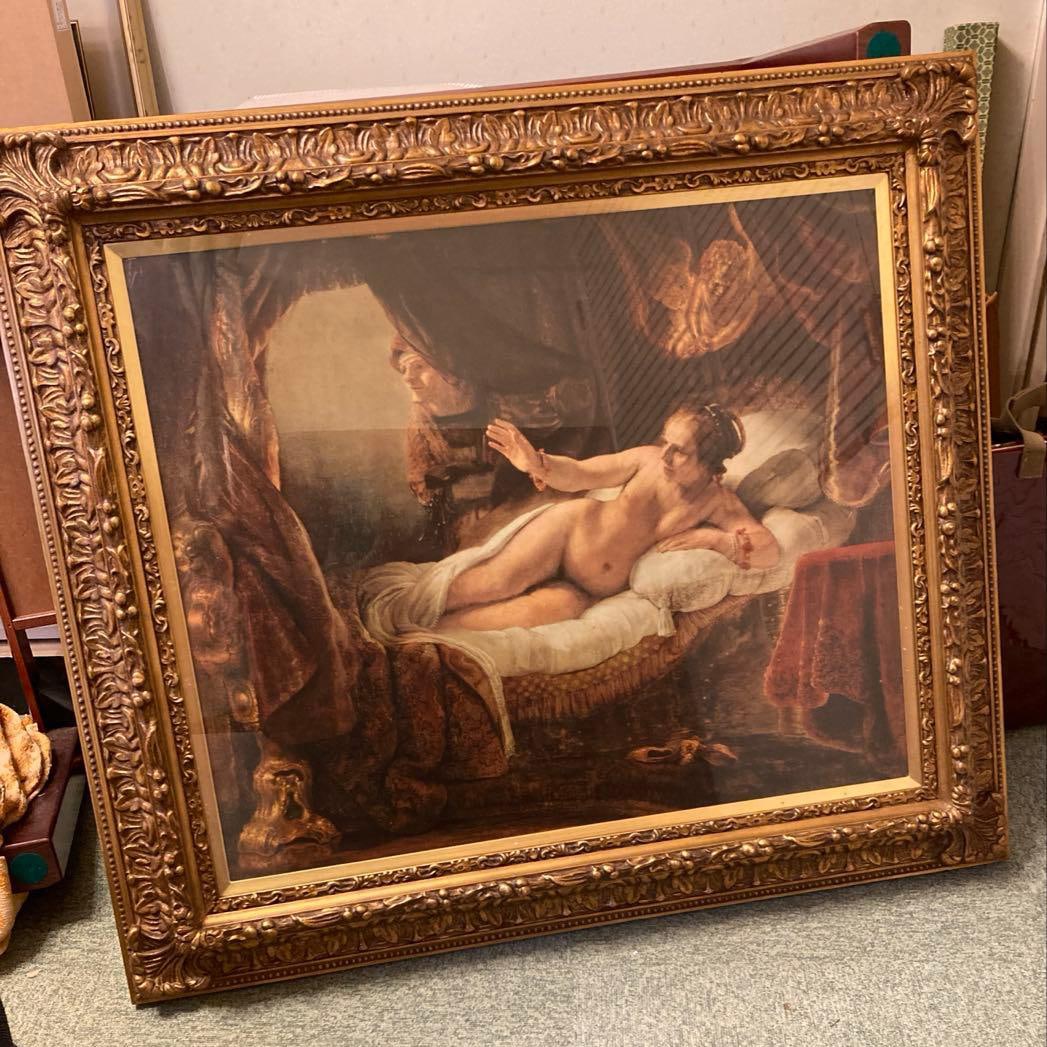 Rembrandt Danaë (1636) – High-Quality Oil Reproduction Painting, Large Framed Work (1 of 12)