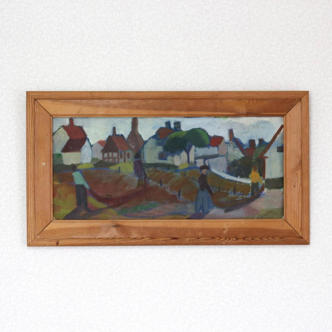 [Extremely Rare One-of-a-Kind] Erik Höglund Oil Painting (1953) – Original Nordic Art (1 of 14)