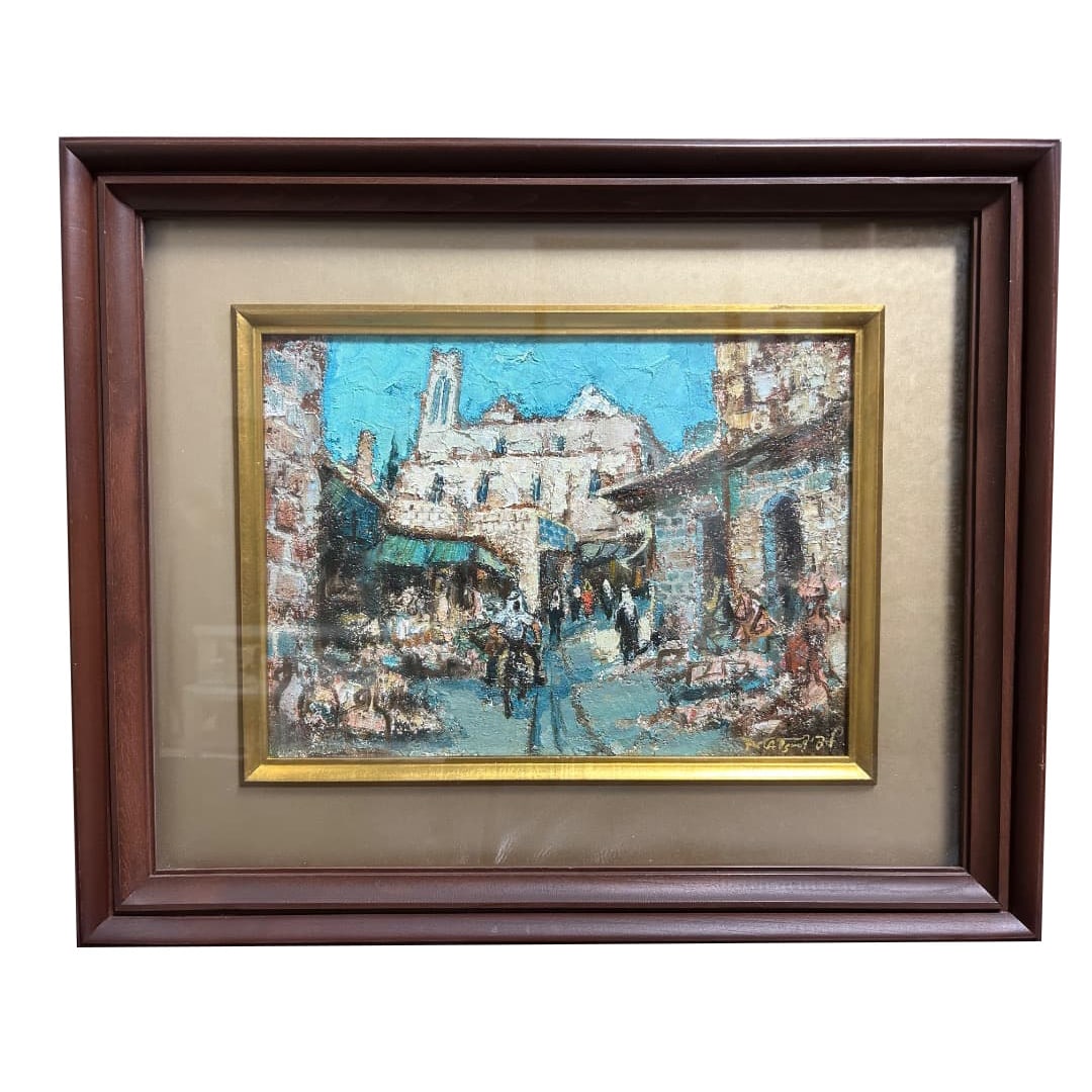 Hiroaki Matsuo “Landscape of Nazareth– Oil Painting (F4) – Framed (1 of 8)