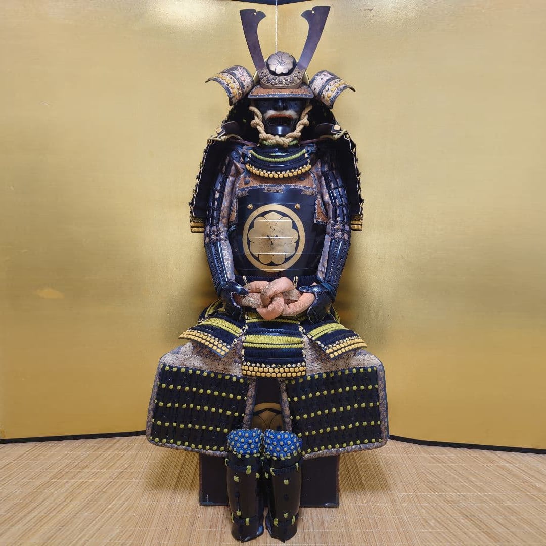 Full-Size Black & Moegi Ito Odoshi Nimai-d Gusoku with -sode – Marutake Sangyo – Wearable (1 of 20)