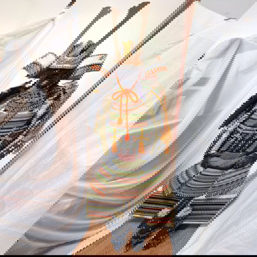 Full-Size Wearable Samurai Armor – Tetsu Black Lacquer 10-Plate Iwa-boshi Kabuto – Kusacha Ito (1 of 11)