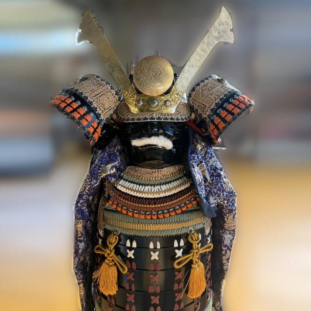 Full-Size Black D Tosei Gusoku – Kon, White & Brown Lacing (1 of 13)