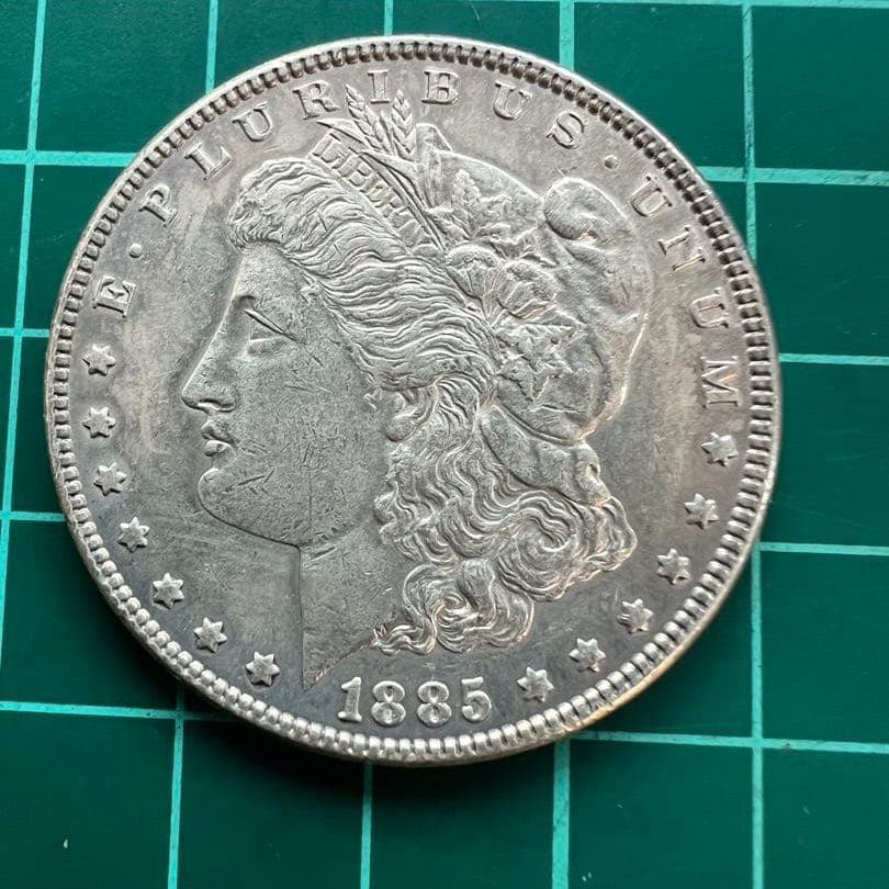 Morgan silver dollar, 1885 (1 of 3)