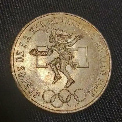 1968 Mexico Olympic commemorative coin, 25 pesos. (1 of 6)