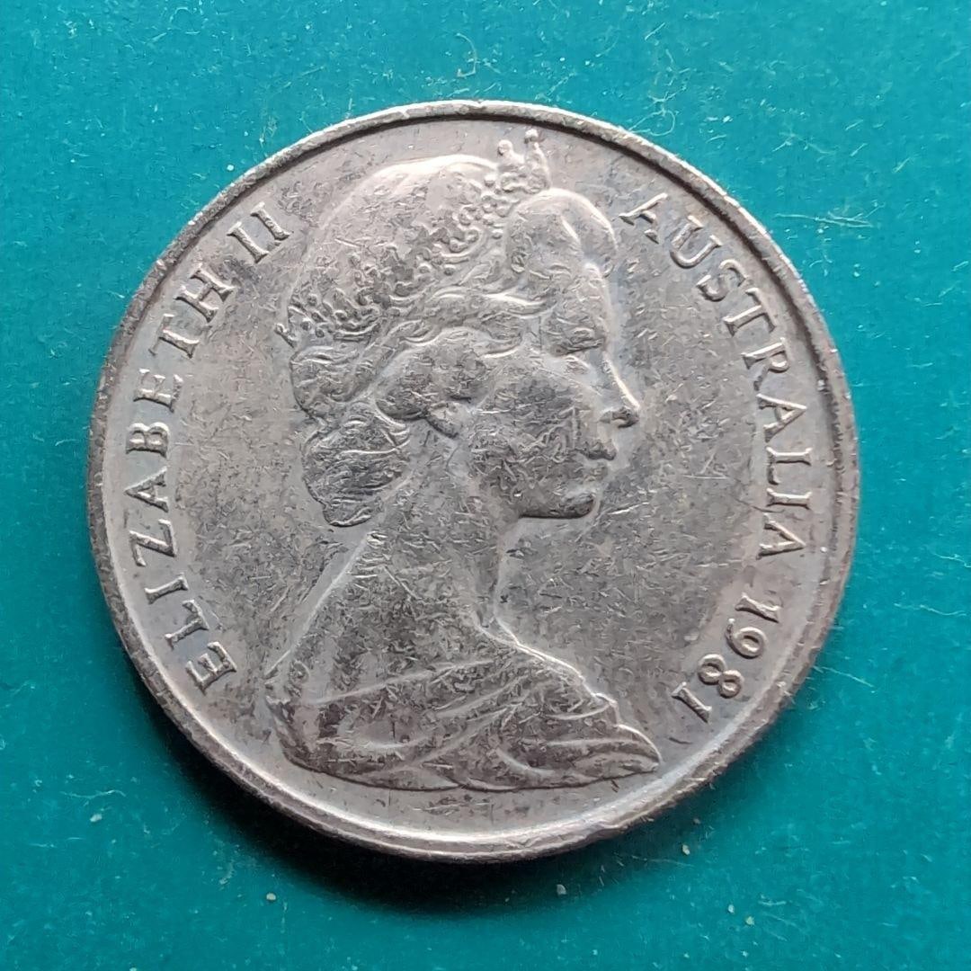 A 1981 Australian 10 dollar coin. (1 of 3)