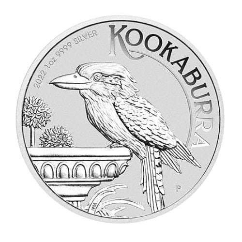 2022 Australian Kingfisher Silver Coin, 1 ounce, with transparent display case. (1 of 2)
