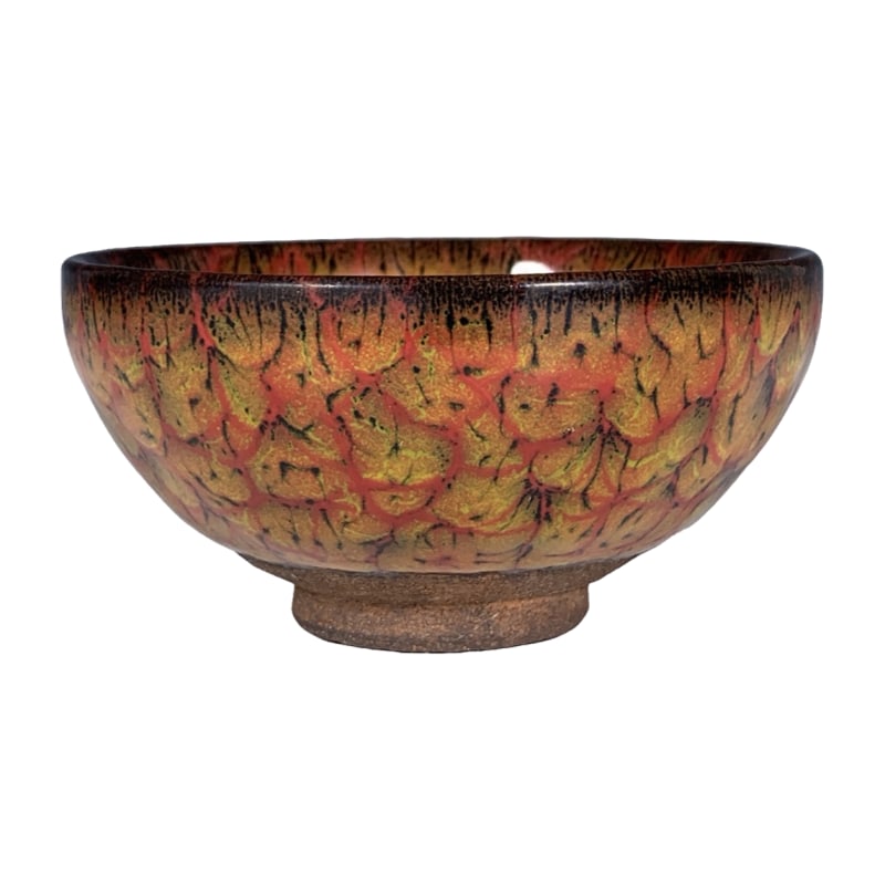 Song Dynasty Jian Kiln tea bowl with oil spot glaze. (1 of 10)