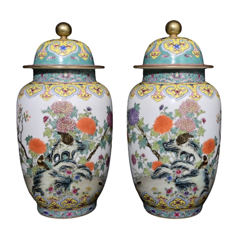 Qianlong Reign Cloisonné Enamel Covered Jar (1 of 12)