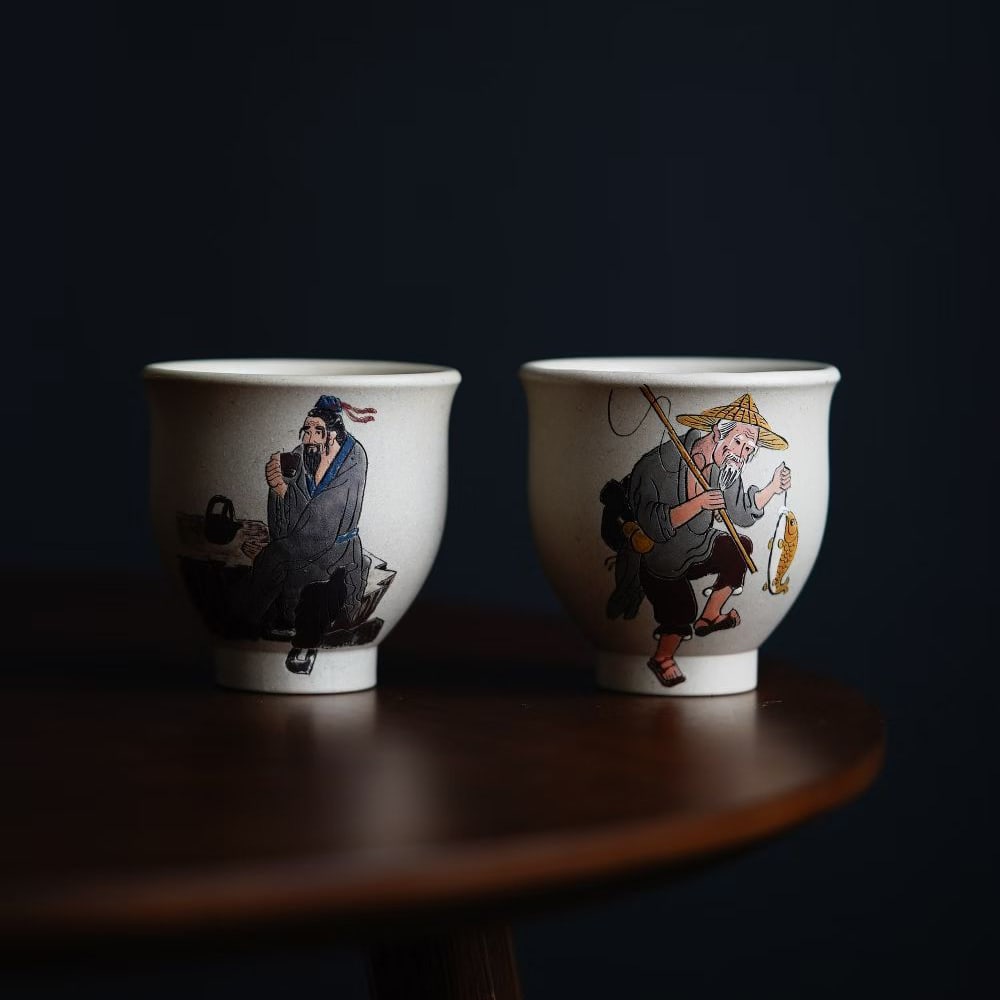 A pair of purple clay cups (1 of 9)