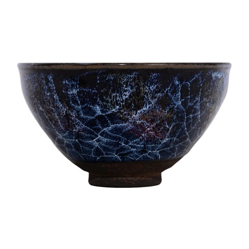 Song Dynasty Jian kiln tea bowl with Dongyue mark and variegated glaze (1 of 10)