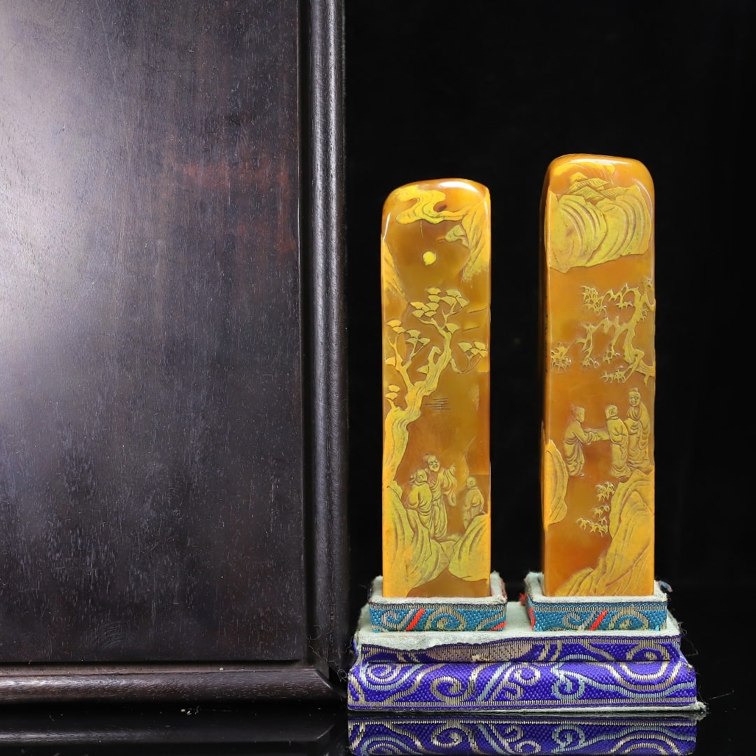 Shoushan Stone Tianhuang Stone Landscape Seal (1 of 10)