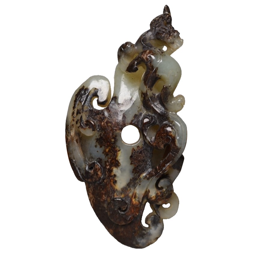 Hetian Jade Dragon Pendant (1 of 10)