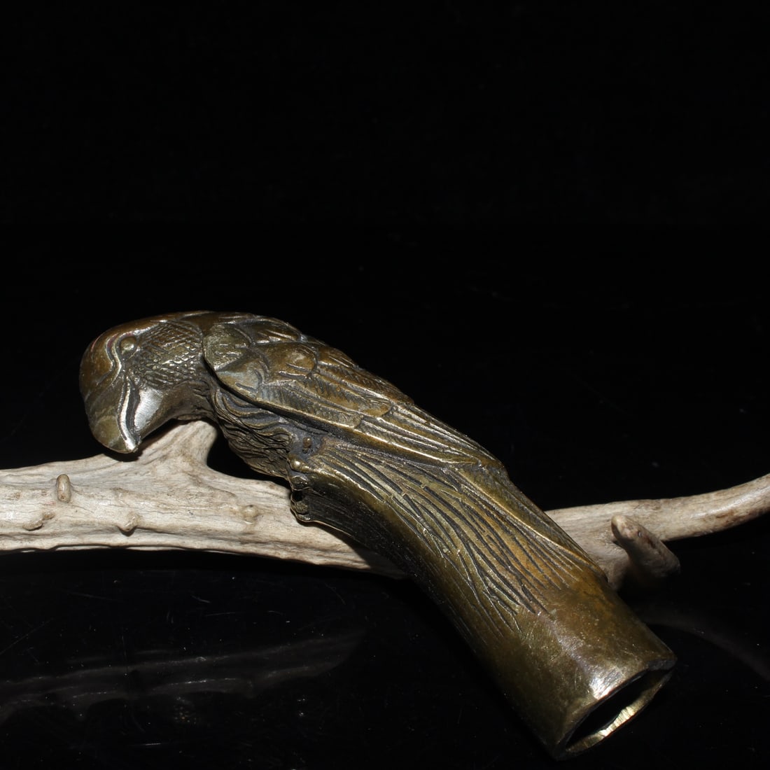 Solid copper eagle head bird head cane head (1 of 9)