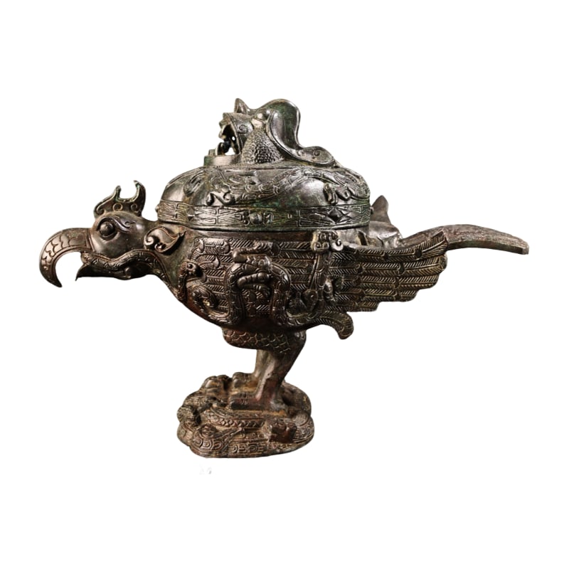 Bronze Bird Incense Burner (1 of 13)