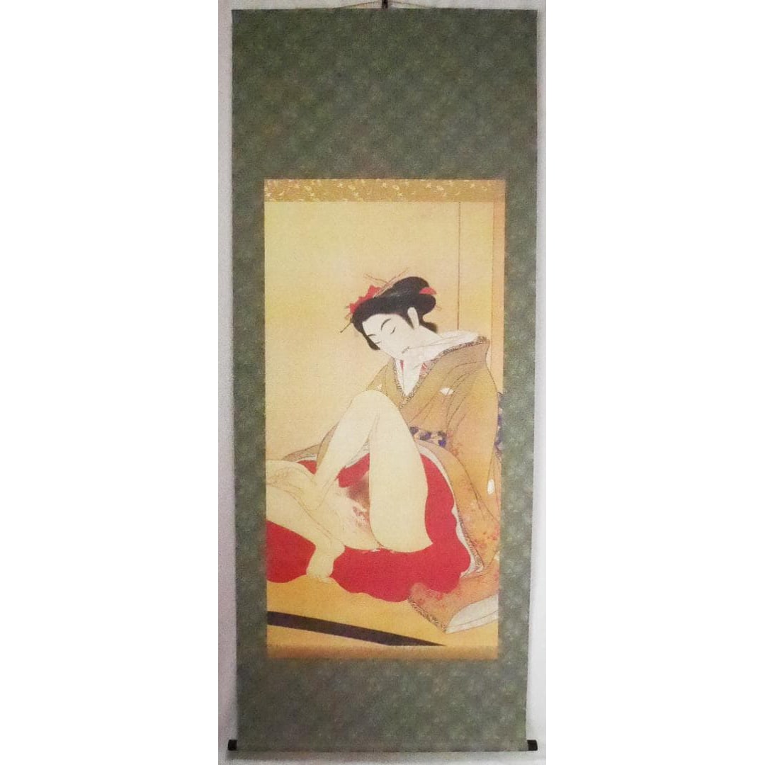 Attributed to Katsushika Hokusai, "Shunso-zu" (Spring Grass) Shunga, with Tomobako (Original Box) (1 of 11)