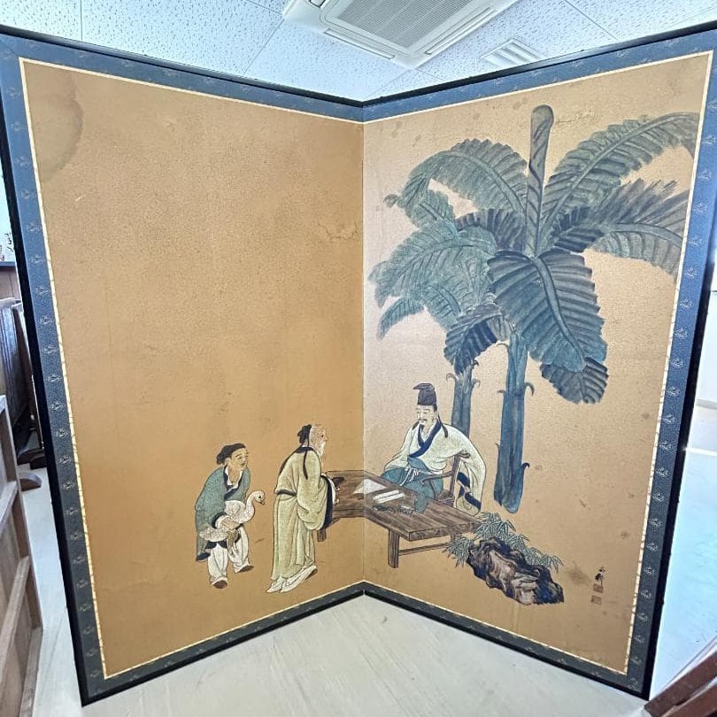 Byobu, Artwork, Antique, Nihonga, Showa Retro (1 of 9)