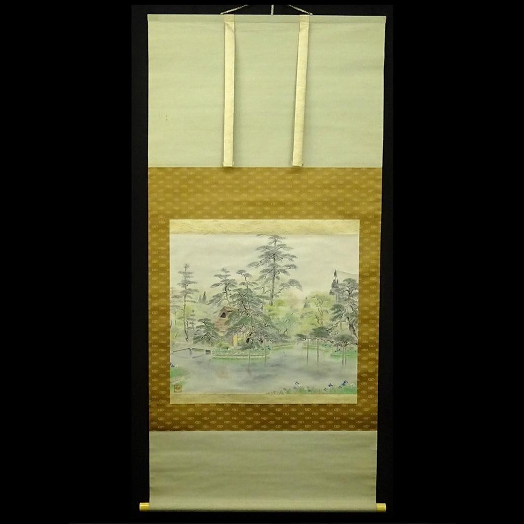 Kakejiku Shunko Umenomiya Chihen Shihon Nikuhitsu Tomobako-tsuki Kakejiku (1 of 15)