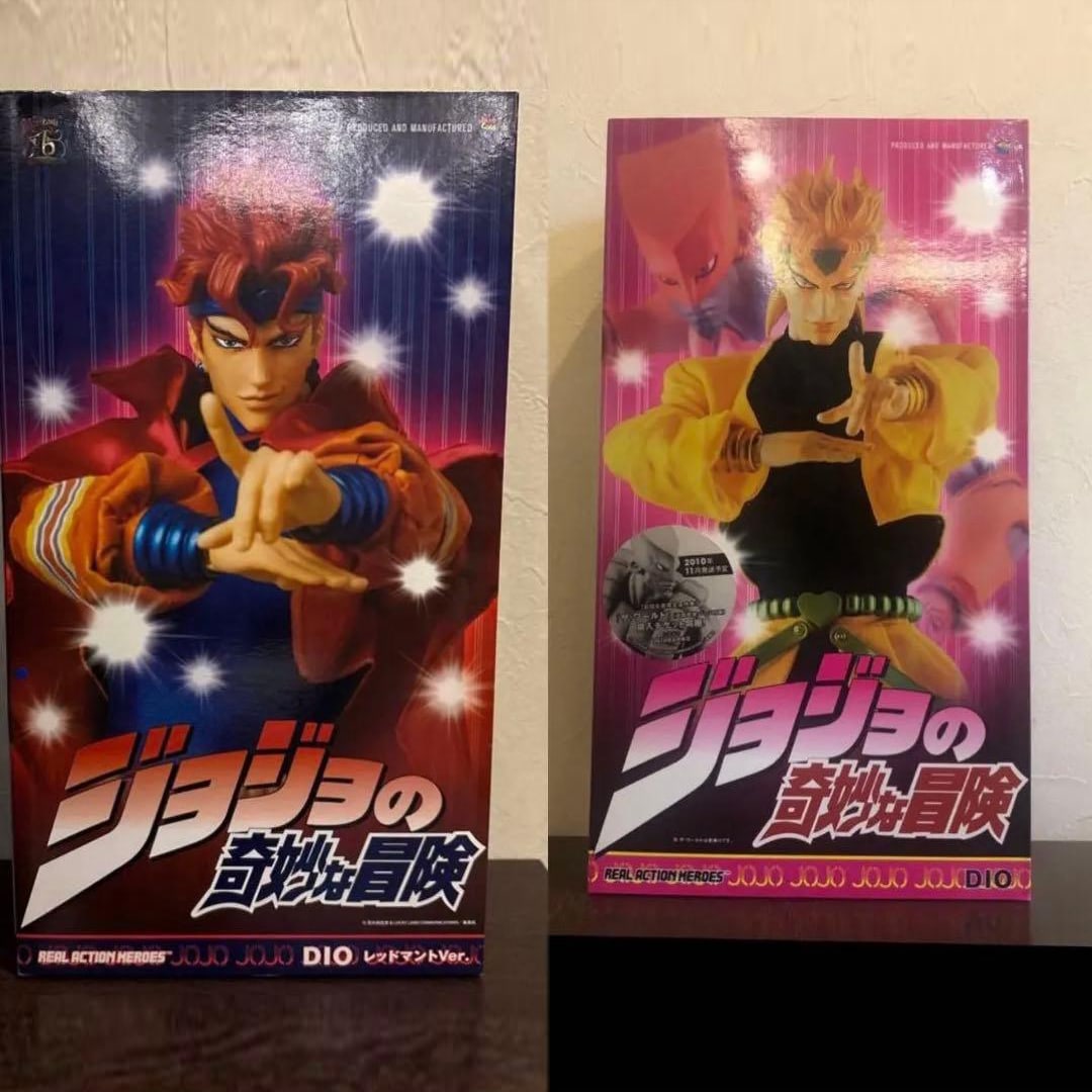 Unopened RAH DIO "JoJo's Bizarre Adventure" Part 3 Statue Legend Super Action Figure: Due to being unopened, if there are any initial defects or issues, please contact the manufacturer directly. Due to long-term storage, the box and the item itself may exhibit minor scratches, stains, 