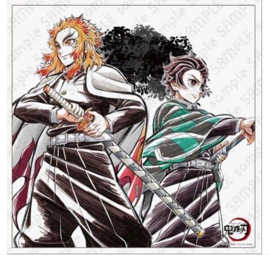 Large Poster of "Demon Slayer: Kimetsu no Yaiba" featuring Rengoku Kyojuro and Kamado Tanjiro: "Demon Slayer: Kimetsu no Yaiba" ufotable DINING Limited Edition Pillar Training Arc Pillar Illustrated Large Poster Rengoku Kyojuro (Rengoku Kyojuro) & Kamado Tanjiro (Kamado Tanjiro) "Demon Slayer: 