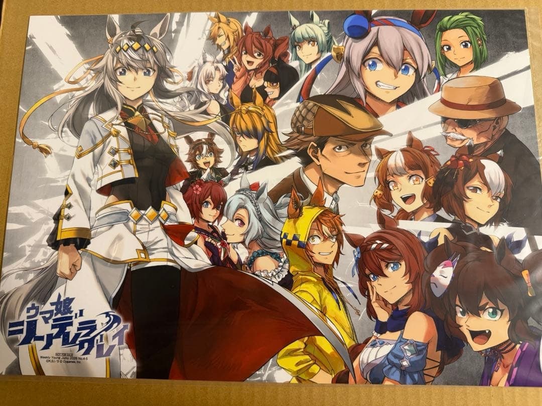 "Young Jump" Uma Musume Cinderella A3 Poster Limited Edition Prize for 10 Winners: "Young Jump" Uma Musume Cinderella A3 Poster Limited Edition Prize for 10 Winners Product Description Limited edition prize for 10 winners. Unopened plastic packaging. The box was opened once for prod
