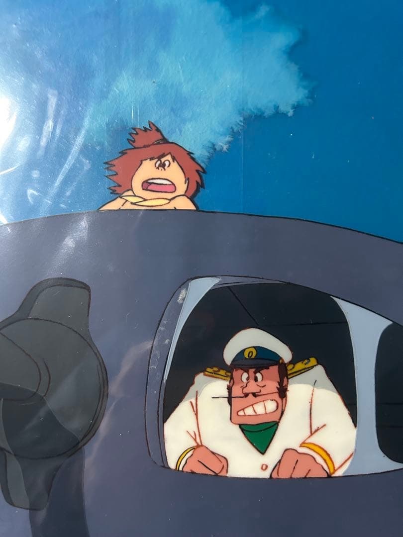 Original Artwork from "Future Boy Conan" featuring Jimsy and Dyce: Original Artwork of "Future Boy Conan" - Jimsy and Dyce. Due to its age, there are slight creases, deformations, and the characteristic scent of original artwork.