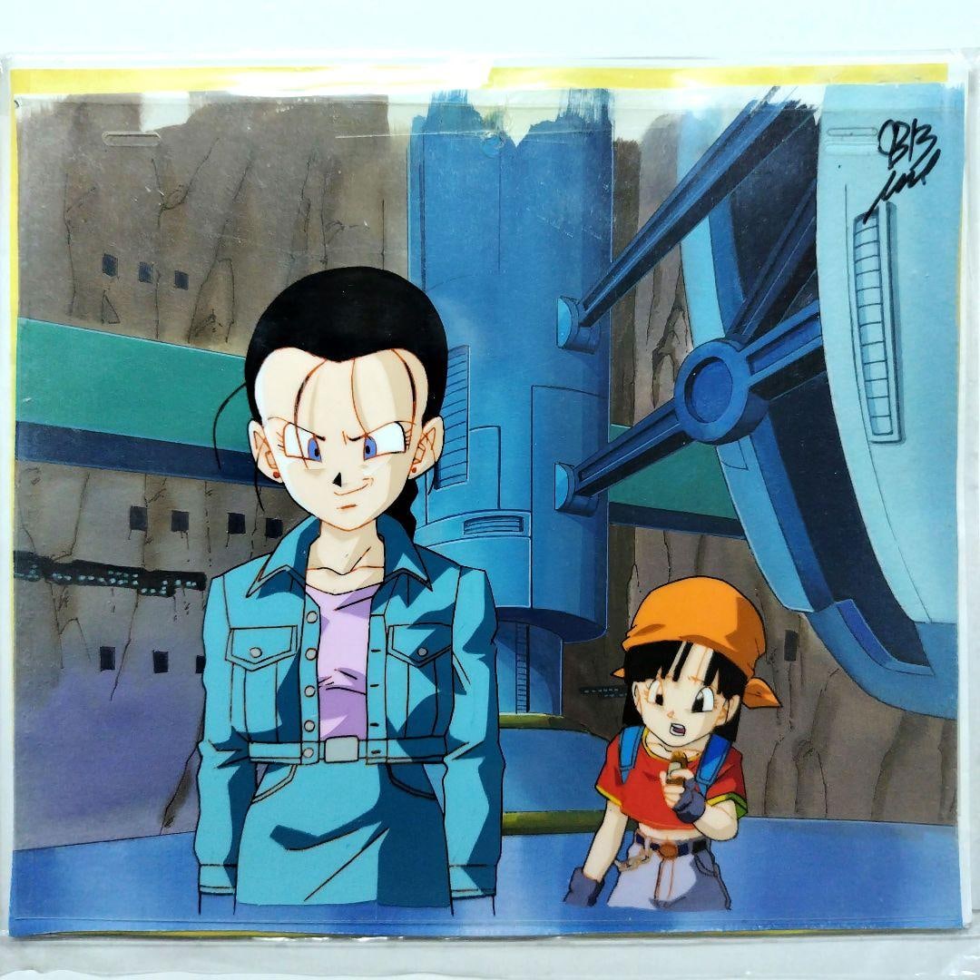Dragon Ball GT Background Matching Original Art: Videl & Pan: **Description of Item** Dragon Ball GT Original Background Art - Videl & Pan Original art and background used for Episode 31. (Scene where Pan comes to talk to Videl, who has been brainwashed by Baby)
