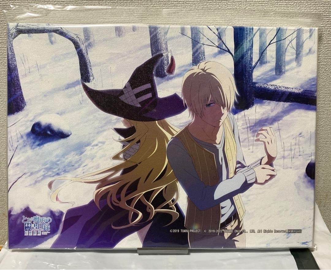 "Toaru Majutsu no Index" Imaginary Fest Art Panel Aureolus Othinus: This is an art panel for the third anniversary of a certain IF. It is the only one of its kind in the world. This is a precious collectible depicting Aurelius and Othinus. The stains on the back may h
