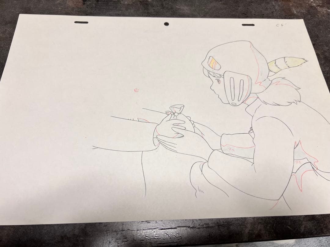 Original Artwork from "Nausica of the Valley of the Wind" by Studio Ghibli.: "Hand-drawn Animation of 'Nausica of the Valley of the Wind' by Studio Ghibli, Hayao Miyazaki As this is an item from the time, discoloration, stains, and other conditions may be present. Please refer