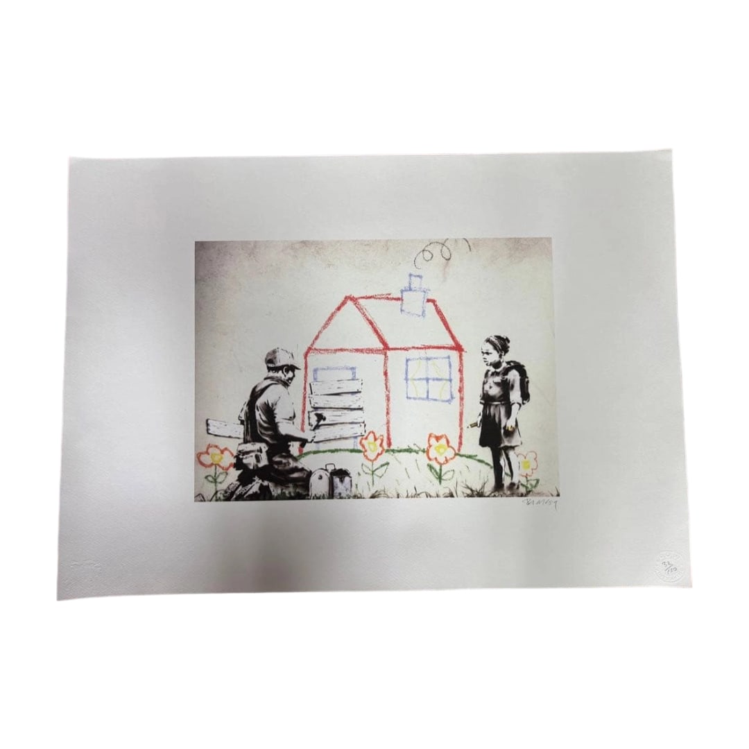 Crayon for Closure, lithograph by Banksy, signed edition. (1 of 7)