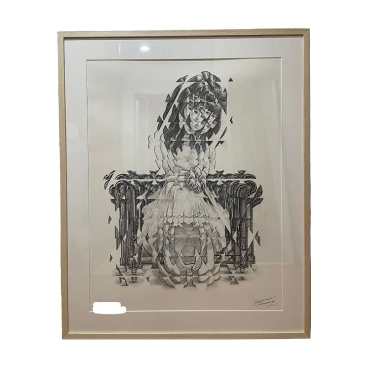 Yoshitoshi Kanemaki, Etude: Prism 02, Original Piece: Artist: Yoshitoshi Kanemaki Artwork Title: Etude Prism 02 Technique: Lithograph Artwork Dimensions: 64.6cm x 83.1cm Frame Dimensions: 106cm x 85.5cm Year of Creation: 2021 Edition: 60 Condition: Brand